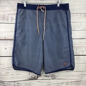 Ted Baker Blue Houndstooth Swim Trunks Shorts Size 4/large Lobster Line FLAW